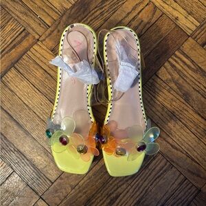 Yellow Floral Women's Shoes